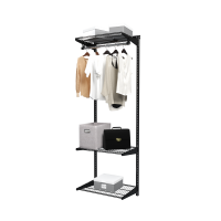 Гардеробная система Титан-GS Готовый комплект 600х350S черная