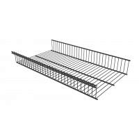 Корзина стационарная черного цвета 603x340x85 мм