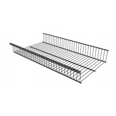 Корзина стационарная черного цвета 603x340x85 мм