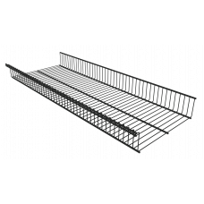 Корзина стационарная черного цвета 903x340x85 мм