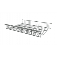 Корзина стационарная серебристого цвета 603x440x85 мм