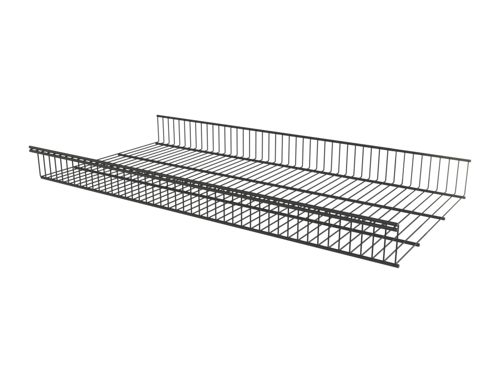 Корзина стационарная черного цвета 903x440x85 мм