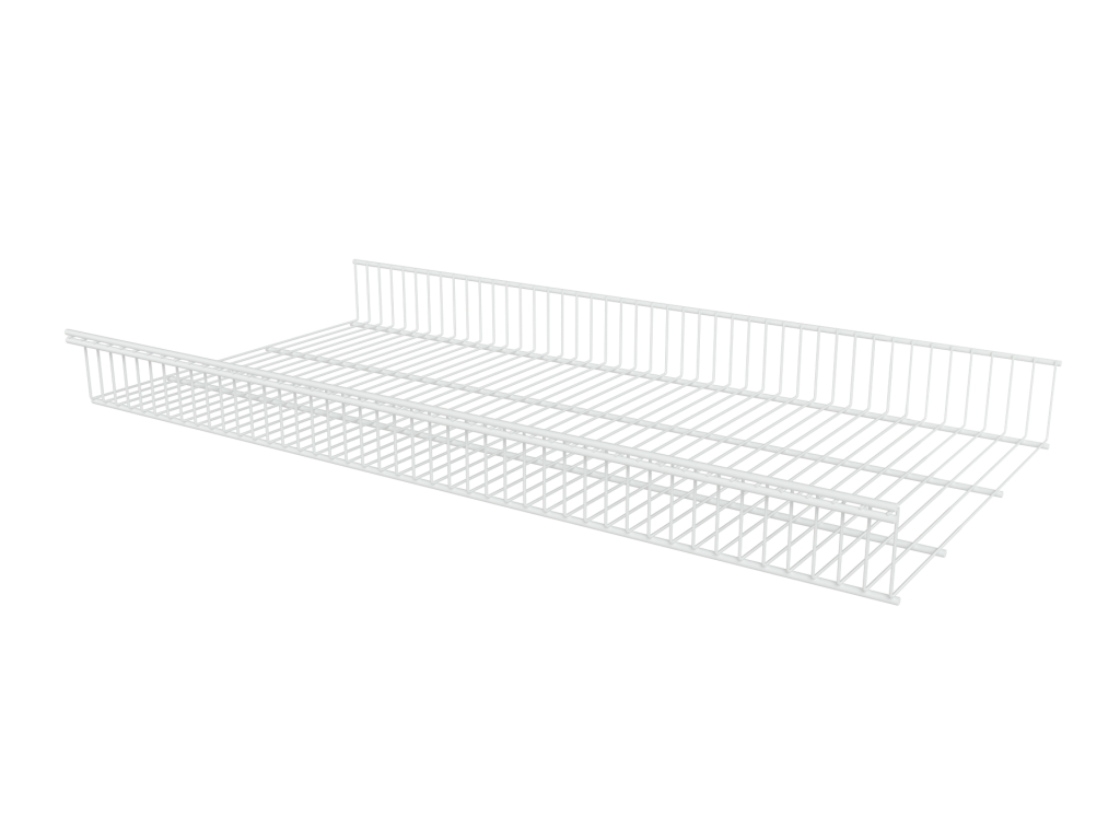 Корзина стационарная белого цвета 903x440x85 мм