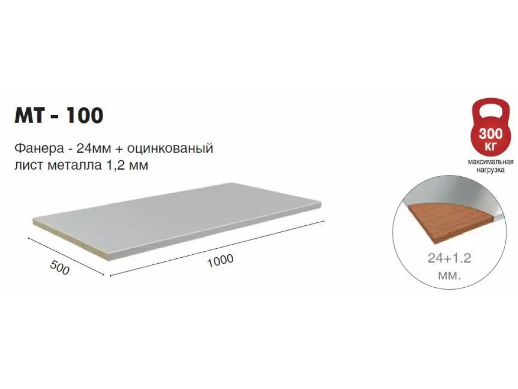 Верстак Практик Master MT100.MF1.MF1.100 комплект №М3