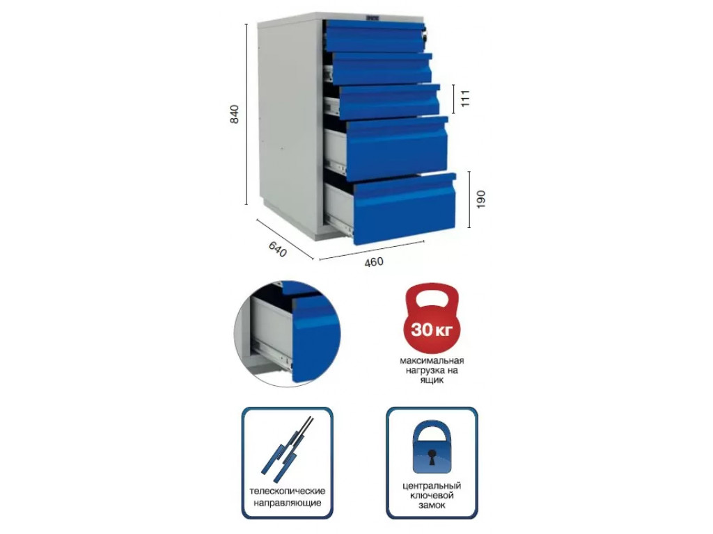 Верстак Практик Profi WT160.WD5.F1.000